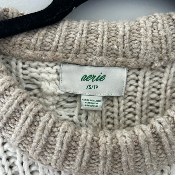 Anine Bing Women's Cream and Tan Cable Knit Sweater - Picture 5 of 5